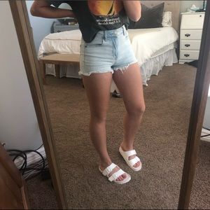 American Eagle Stretch High Waisted denim shorts